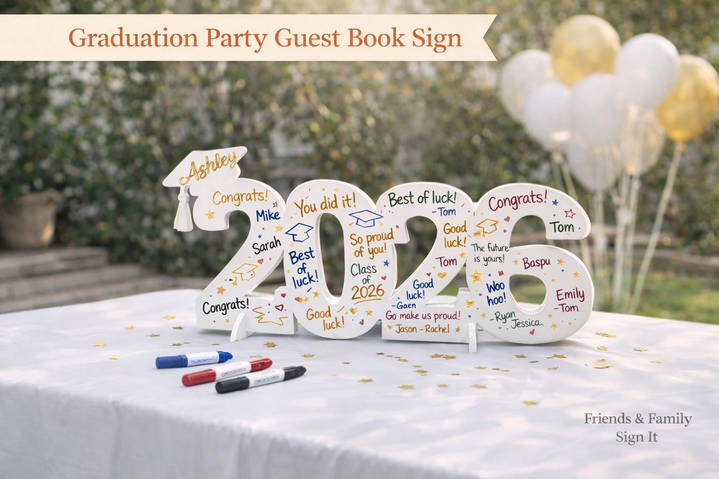 Graduation Guest Book Sign Class of 2026