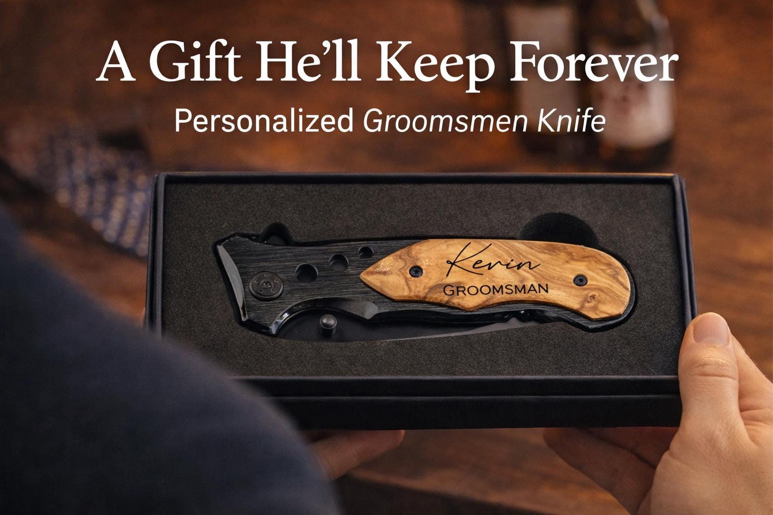 Personalized Engraved Pocket Knife - personalization example