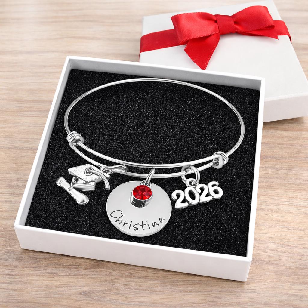 Personalized Graduation Bracelet 2026 - personalization example