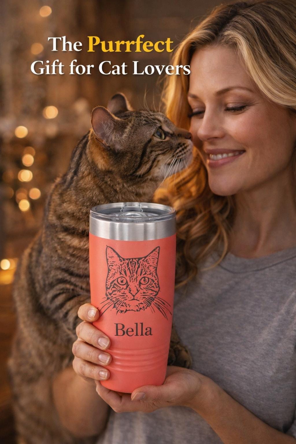 Personalized Cat Tumbler Gift