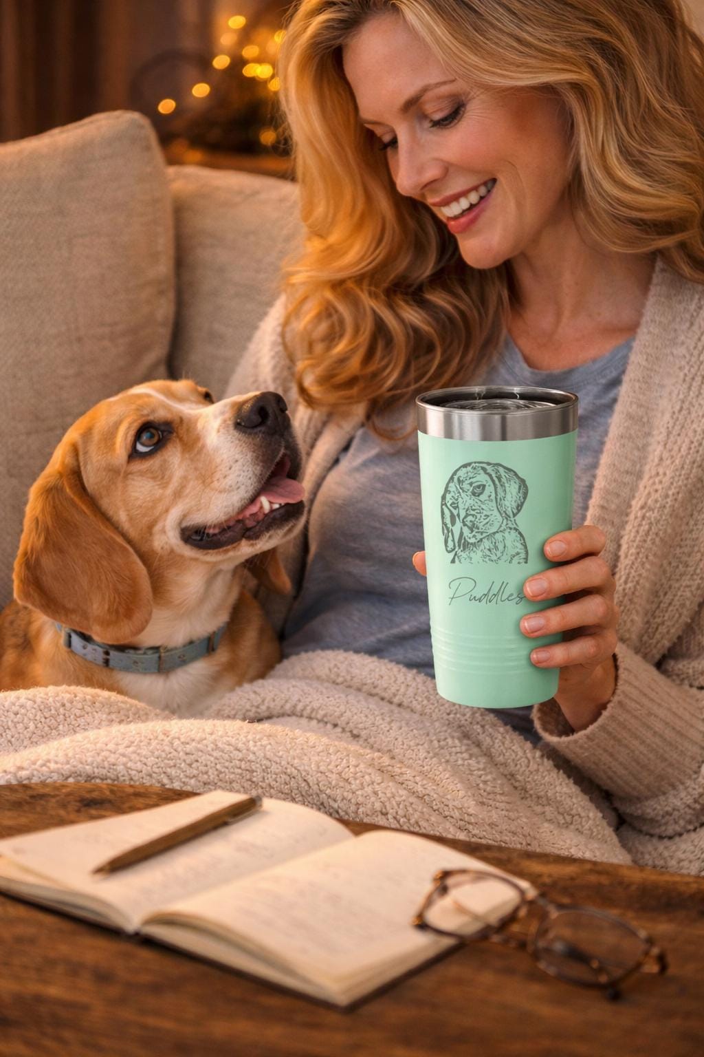 Personalized Dog Tumbler Gift - personalized engraved gift, family-made in Long Island