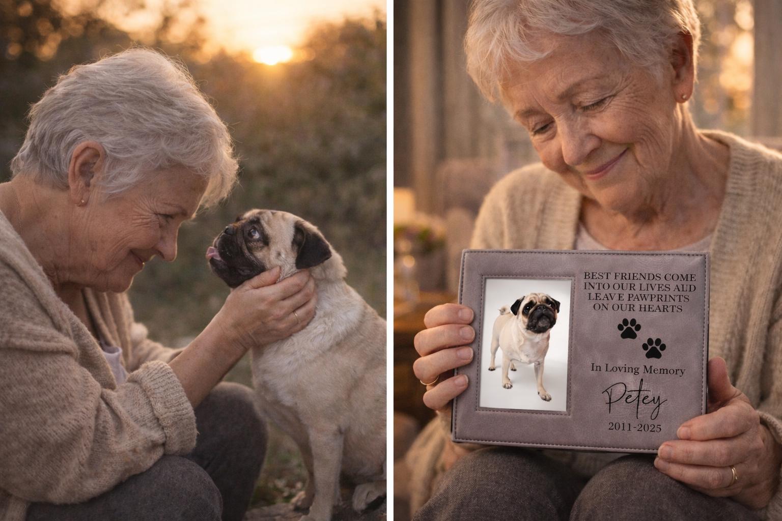 Personalized Pet Memorial Dog Frame - a thoughtful custom gift