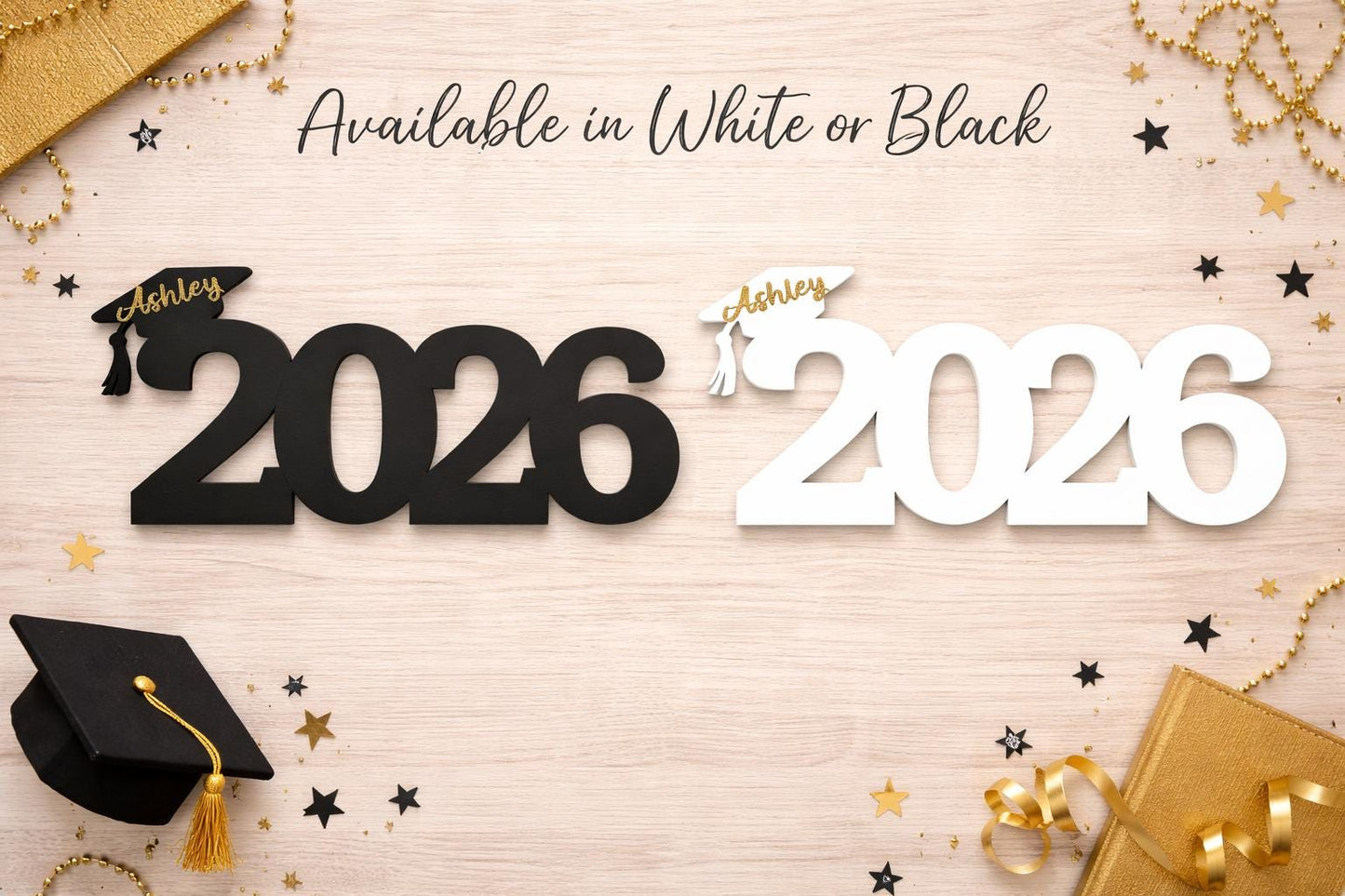 Personalized Class of 2026 Graduation Sign - color and style options