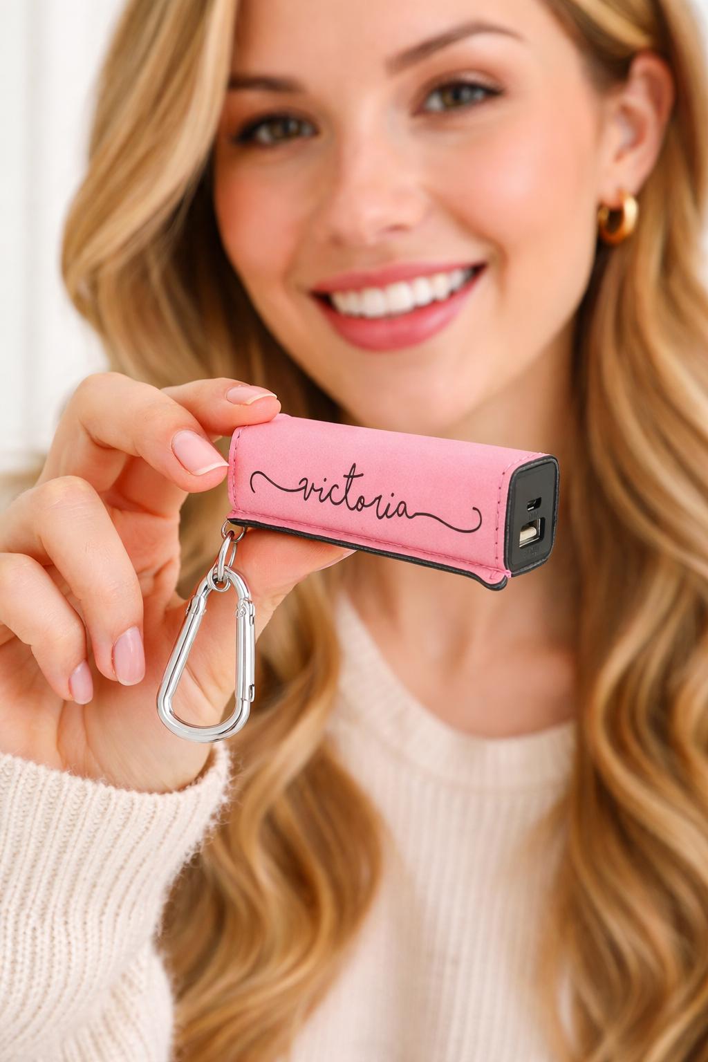 Personalized Power Bank - personalization example