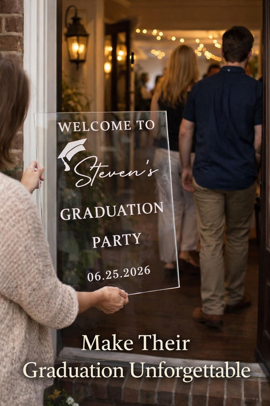 Custom Graduation Party Welcome Sign - personalized best-seller, graduation gift detail view 2