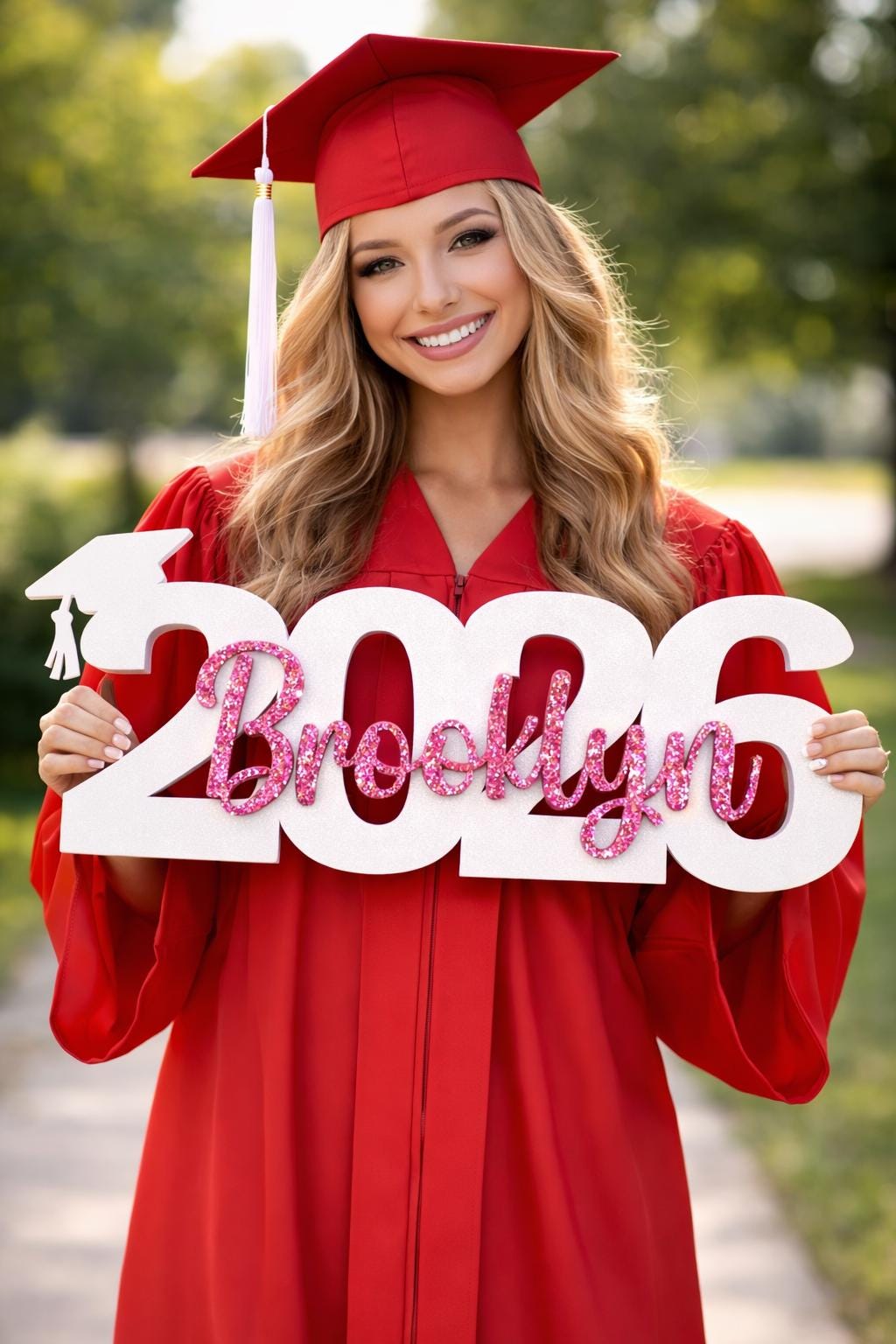 2027 Senior Photo Prop | Personalized Graduation Sign with Name