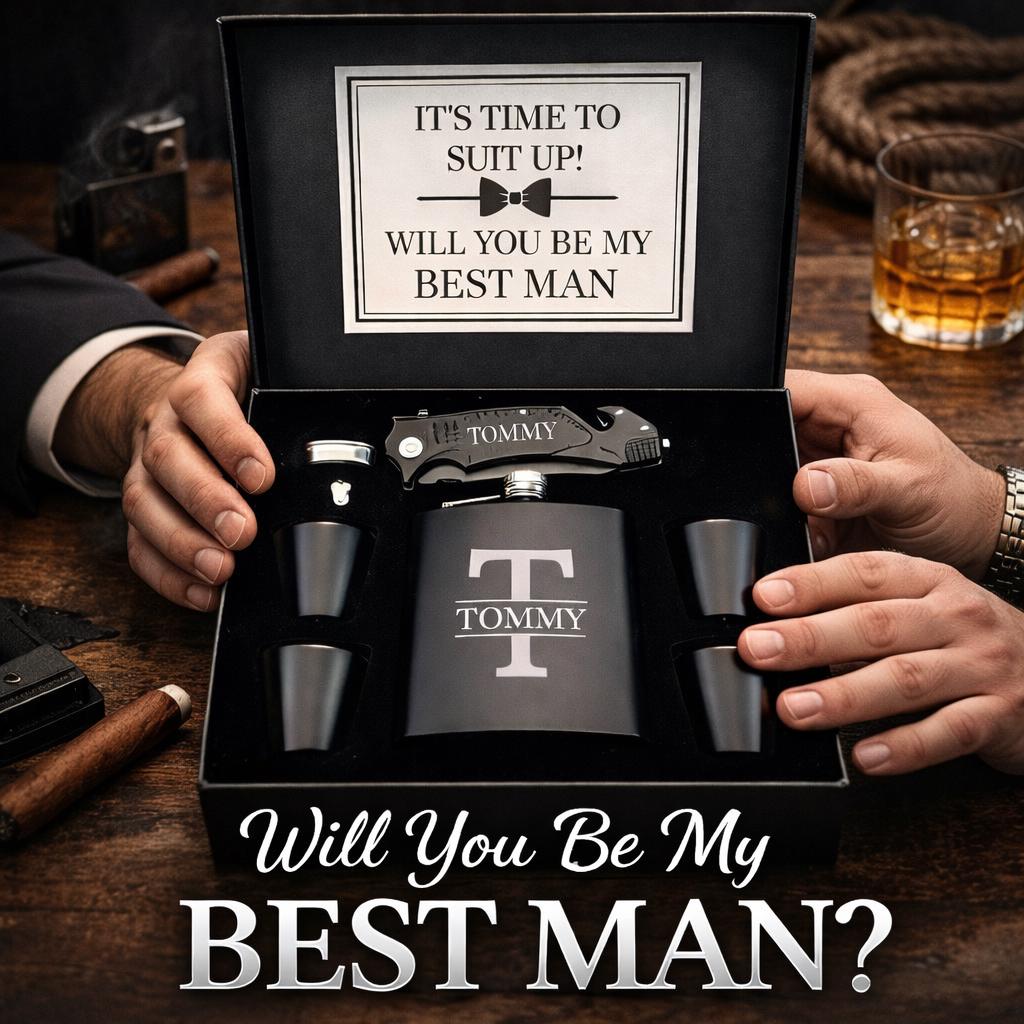 Best Man Proposal Gift Box - color and style options