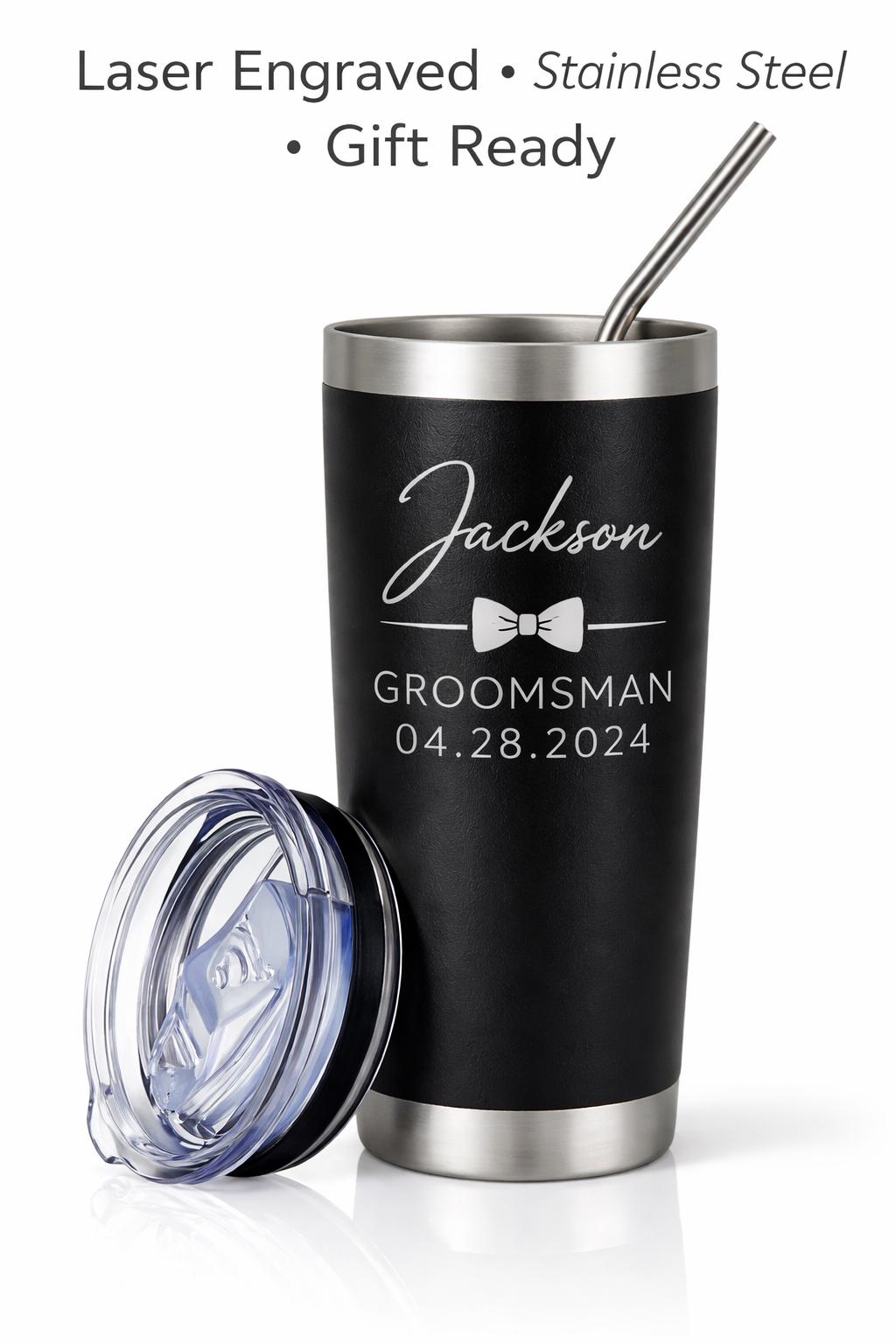 Personalized Groomsmen Tumbler - a thoughtful custom gift