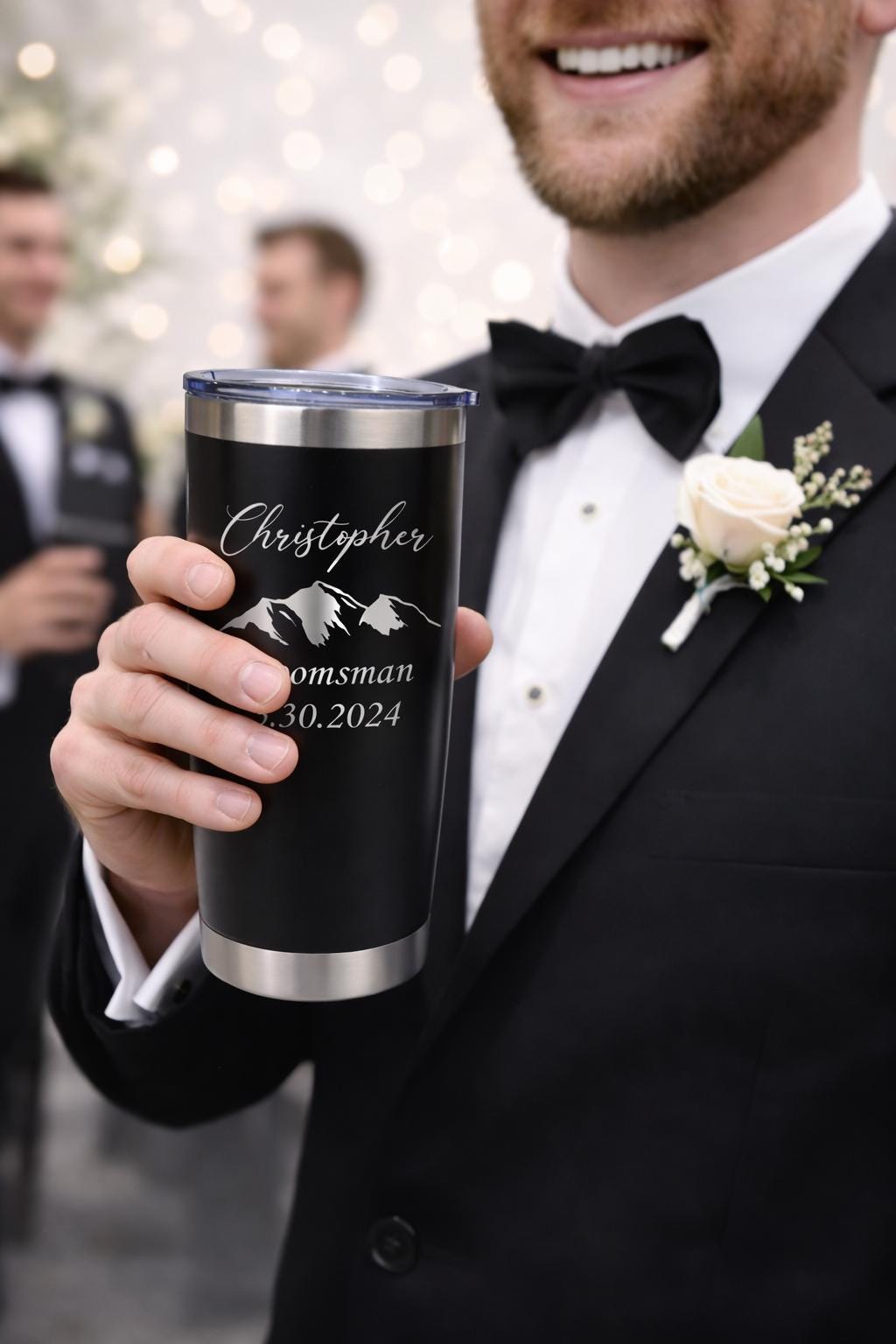 Personalized Groomsmen Tumbler - color and style options