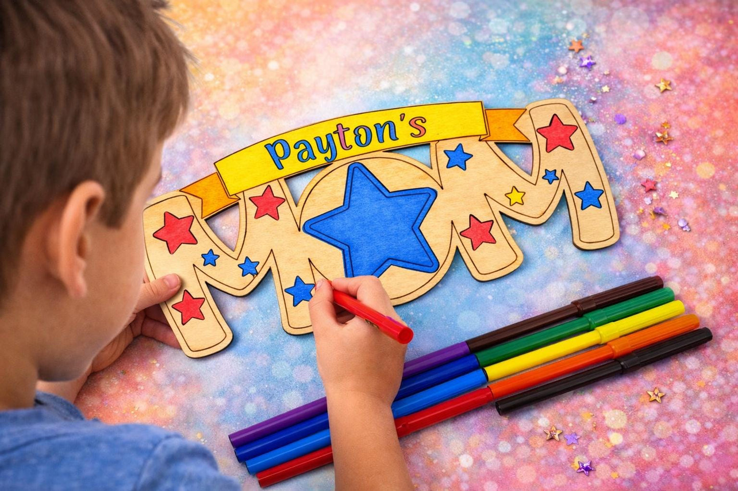 Personalized Mom Craft Kit for Kids - personalization example