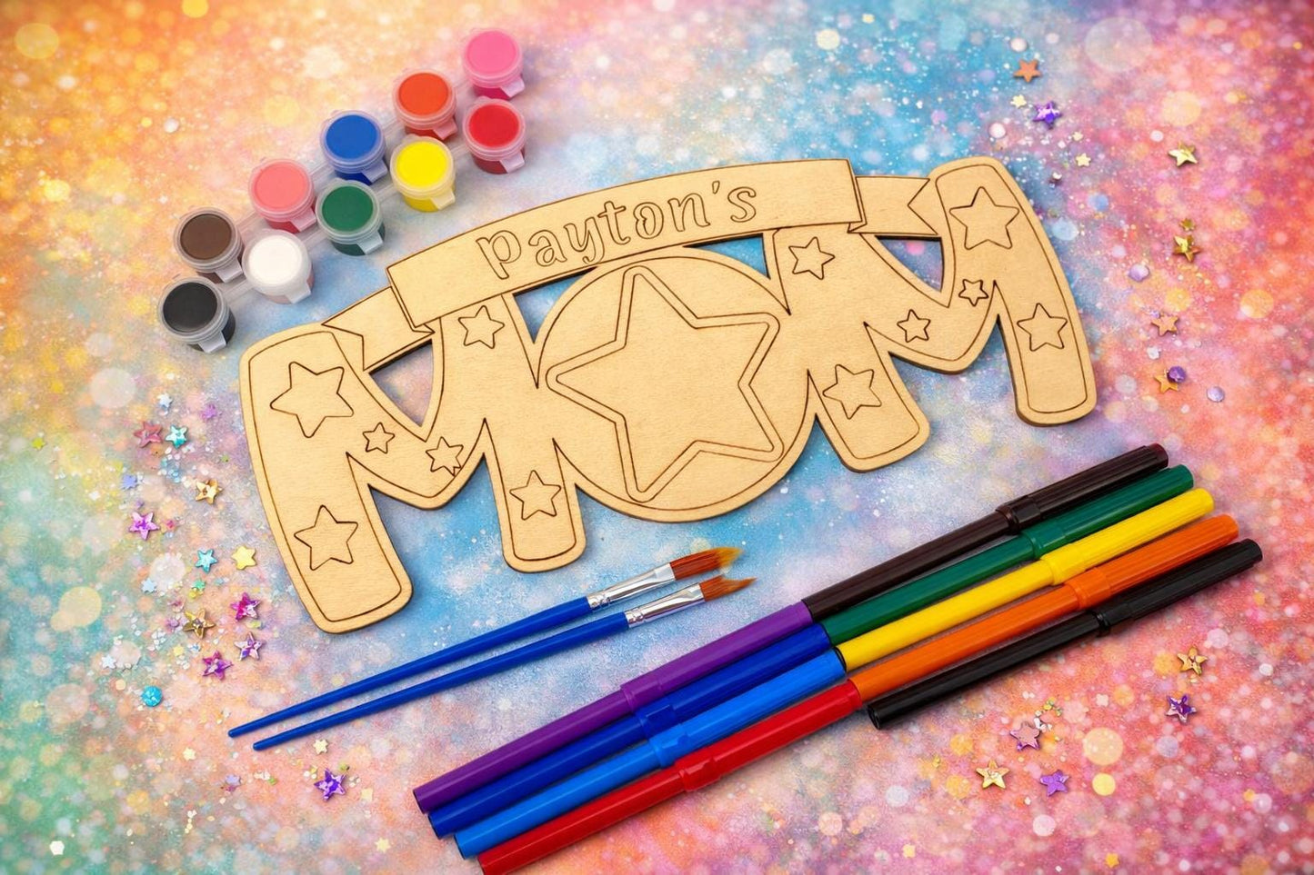 Personalized Mom Craft Kit for Kids - color and style options