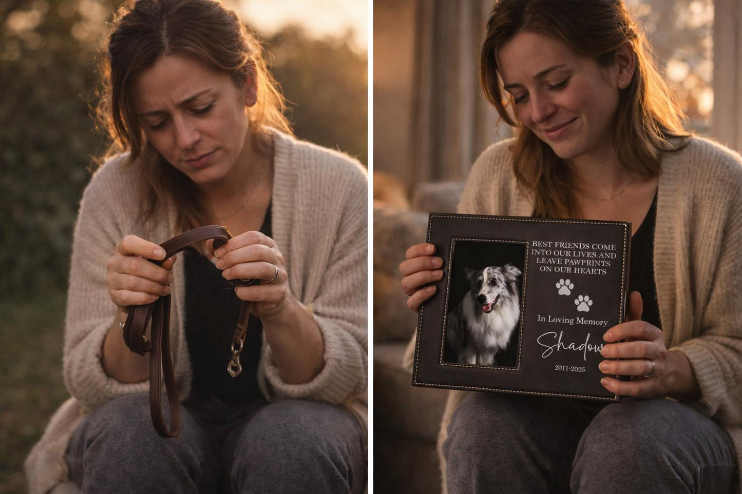 Personalized Pet Memorial Dog Frame - personalization example