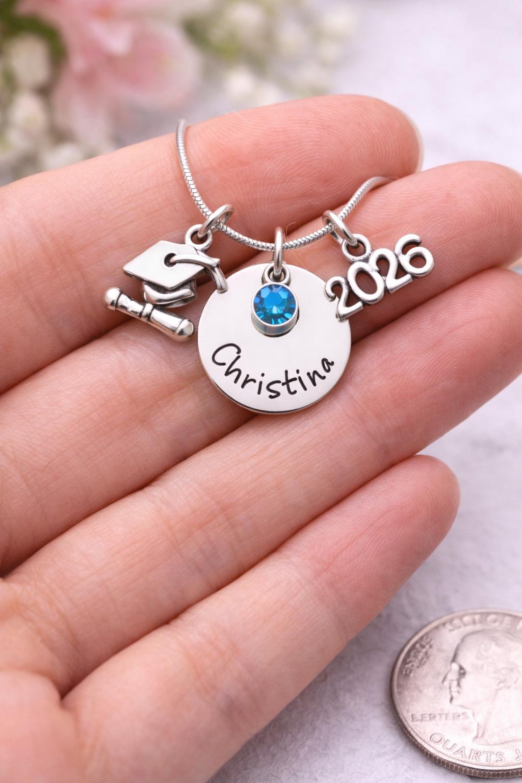 Personalized Graduation Necklace 2026 - personalization example