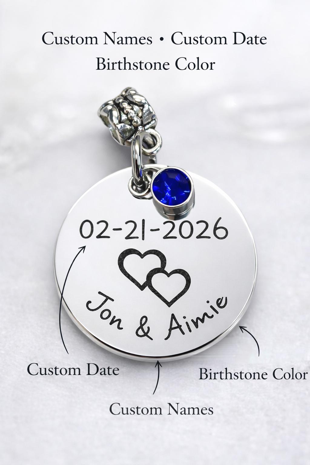 Something Blue Wedding Charm - a thoughtful custom gift