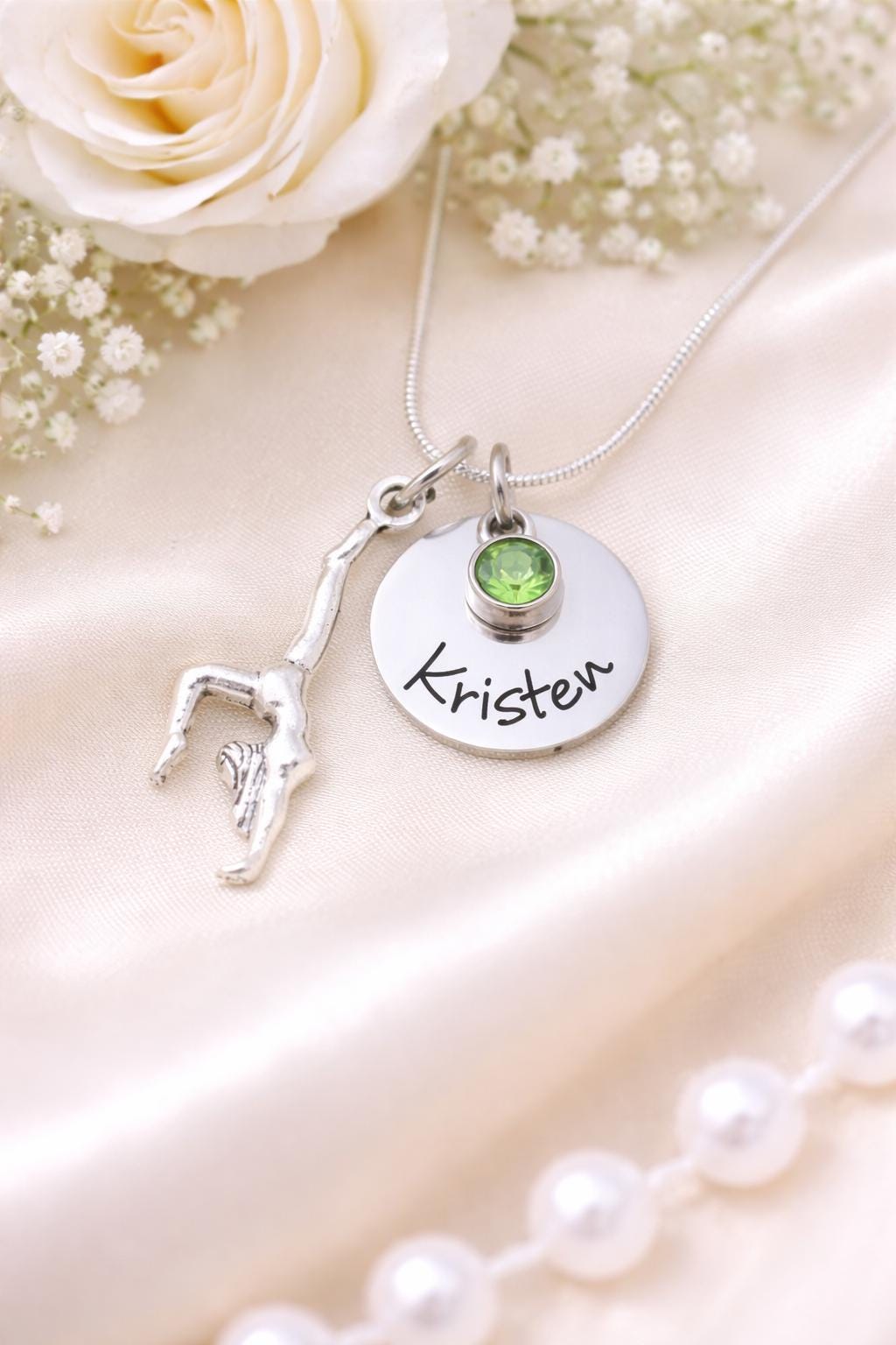 Personalized Gymnastics Gift Keychain