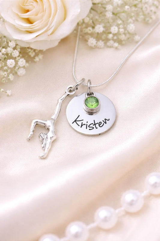 Personalized Gymnastics Gift Keychain