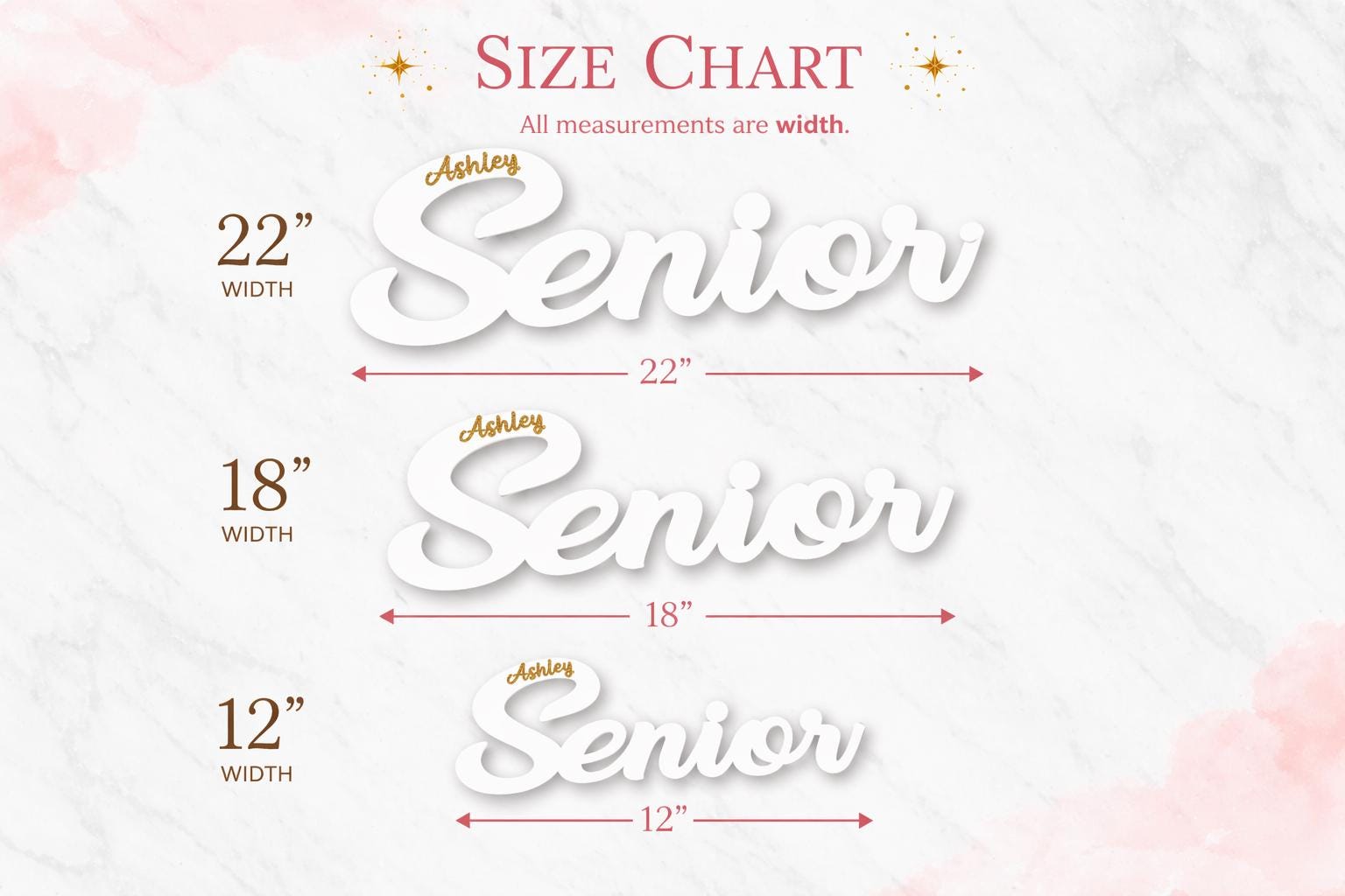 Senior Photo Prop with Name - a thoughtful custom gift