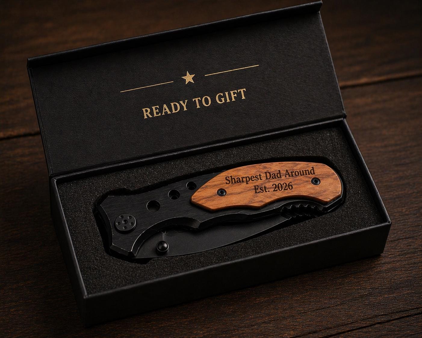 Personalized Dad Knife - personalization example