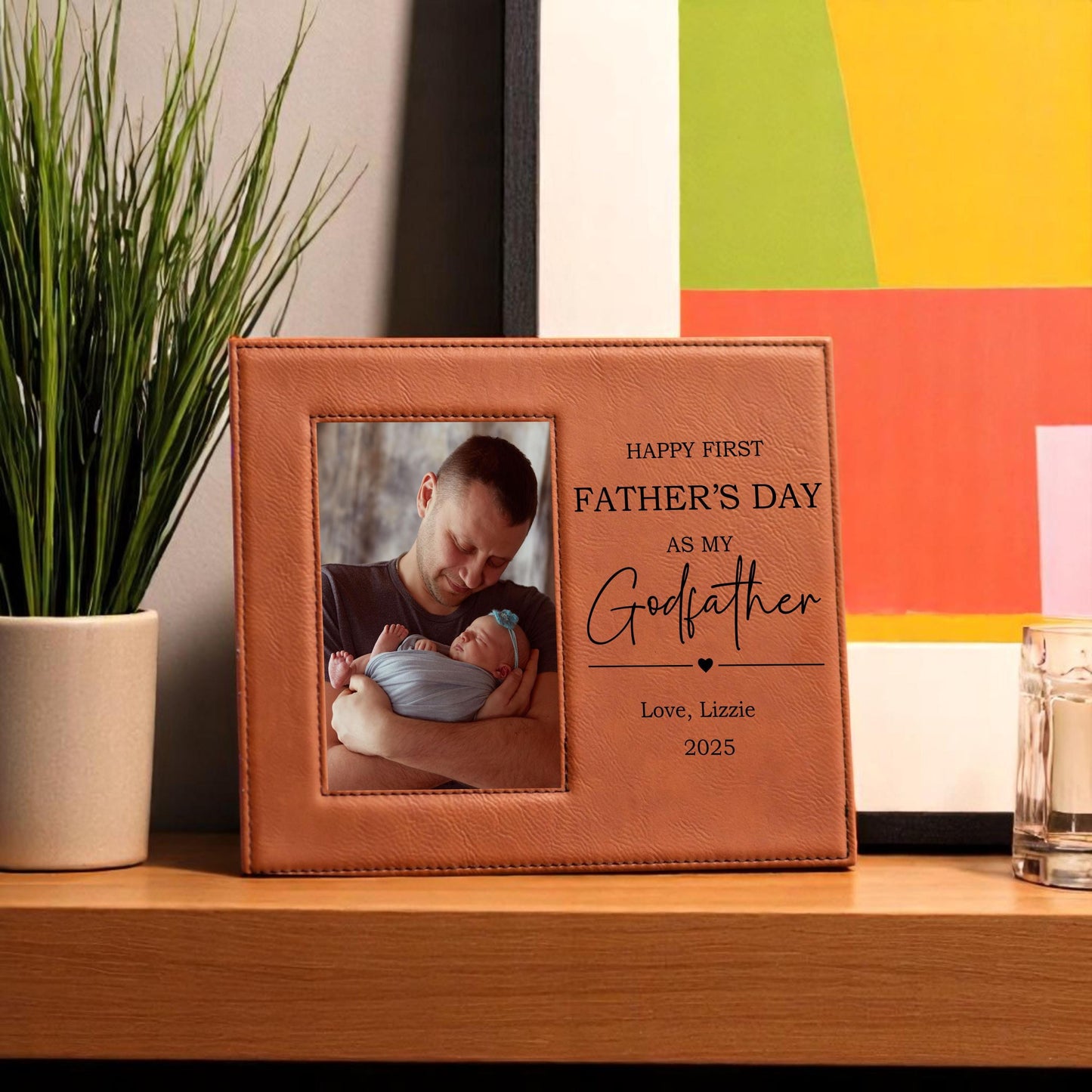 Personalized Godfather Frame Gift from Baby