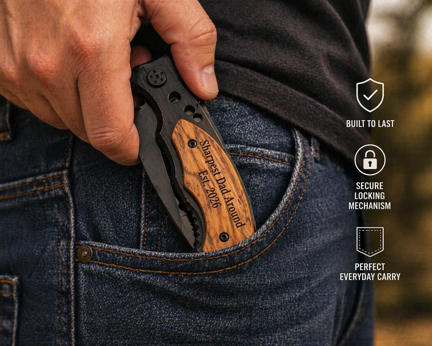 Personalized Dad Knife - a thoughtful custom gift