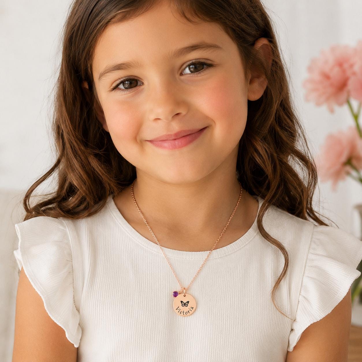Personalized Child Necklace - color and style options