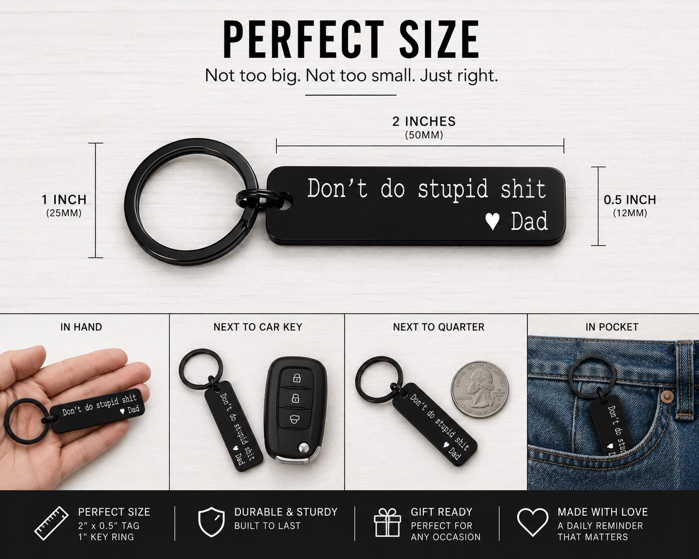 Funny Teen Driver Keychain - personalization example