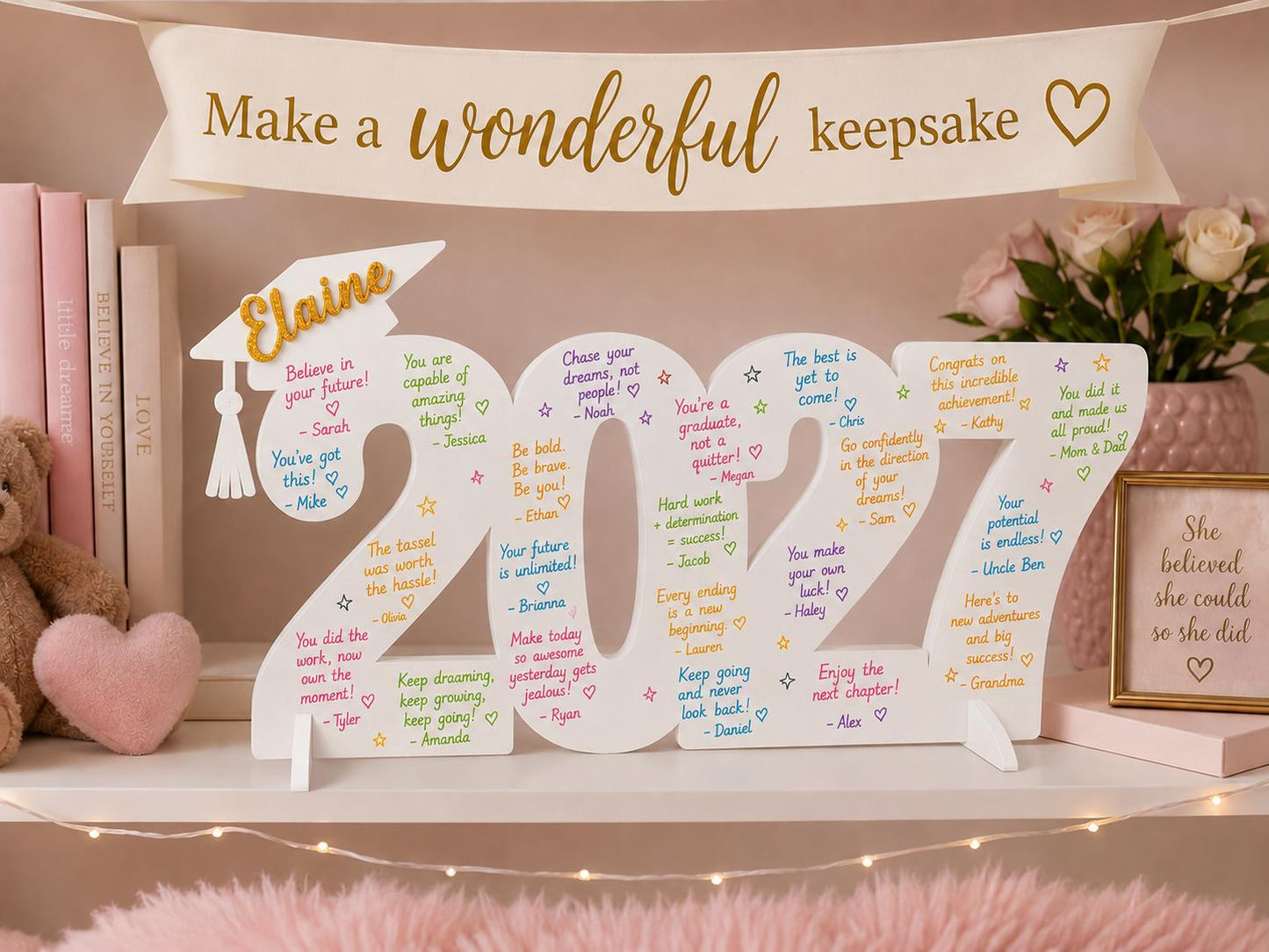 Personalized Class of 2027 Graduation Sign - a thoughtful custom gift