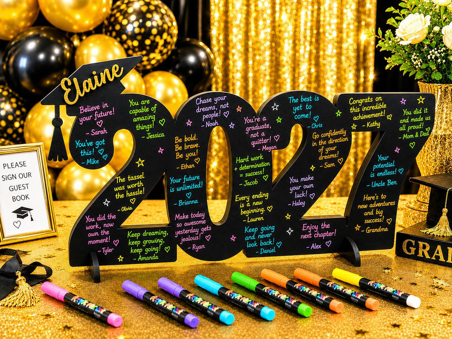 Personalized Class of 2027 Graduation Sign - personalization example