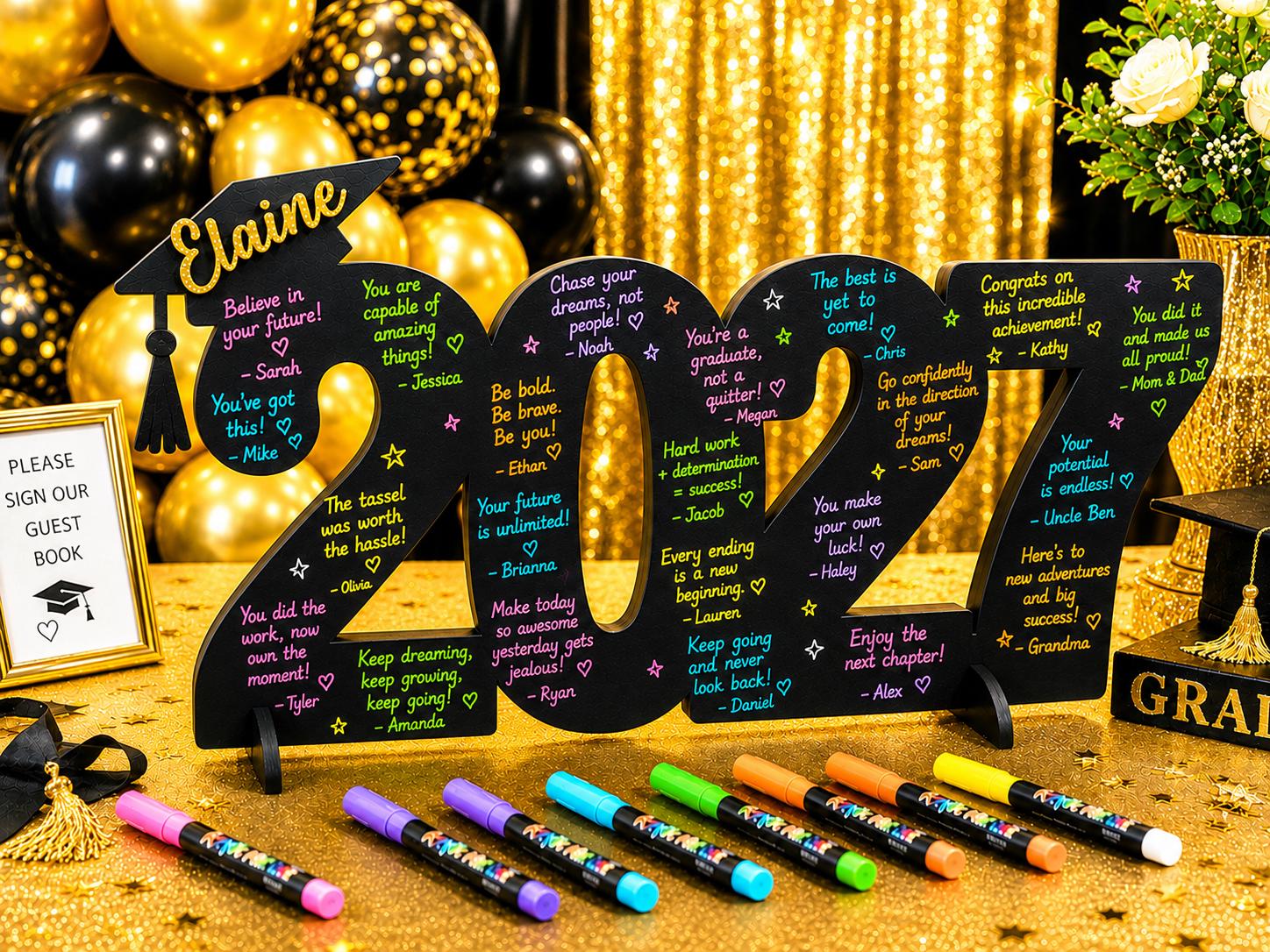 Personalized Class of 2027 Graduation Sign - personalization example