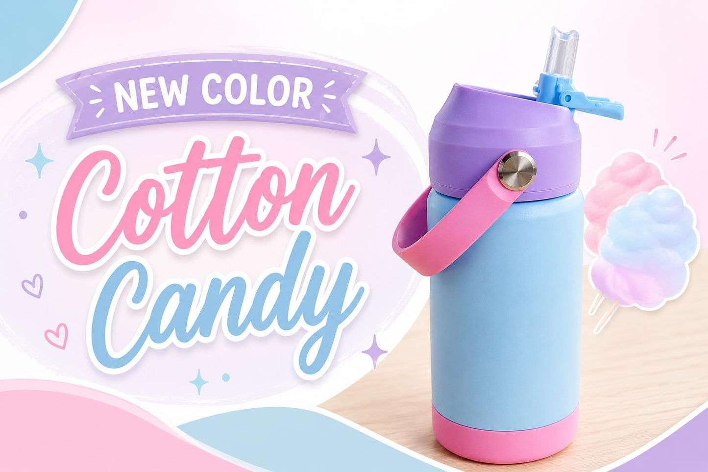 Personalized Kids Water Bottle with Straw