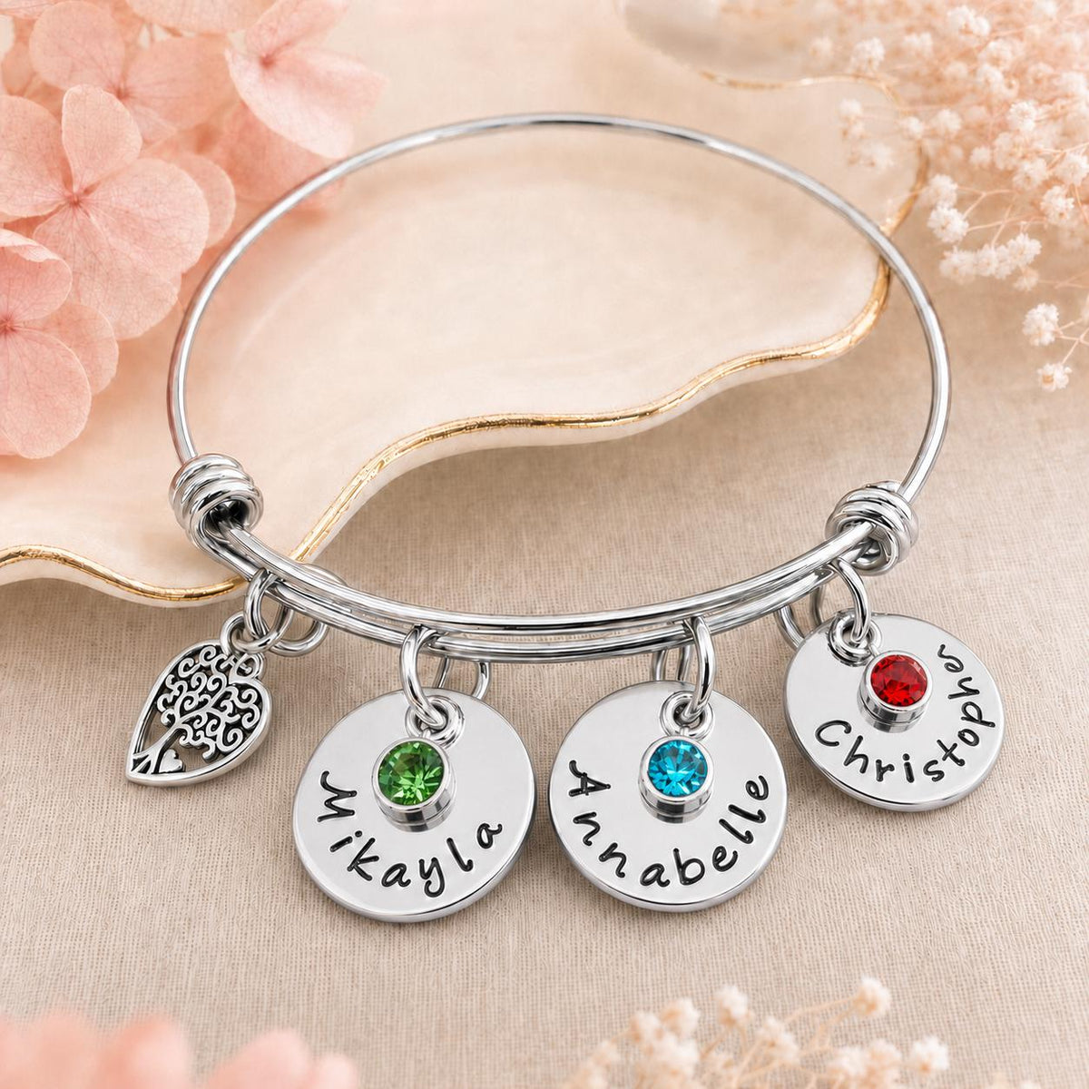 Personalized Bracelet for Mom with Kids Names