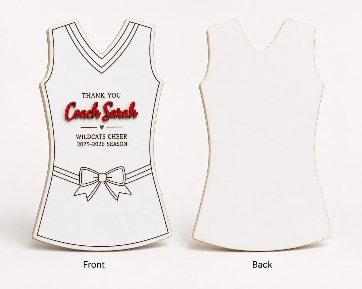 Personalized Cheer Coach Gift | Team Signature Sign