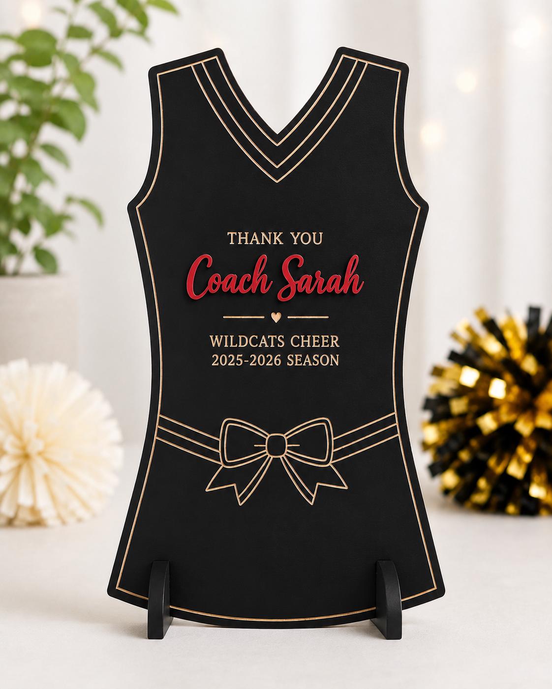Personalized Cheer Coach Gift | Team Signature Sign