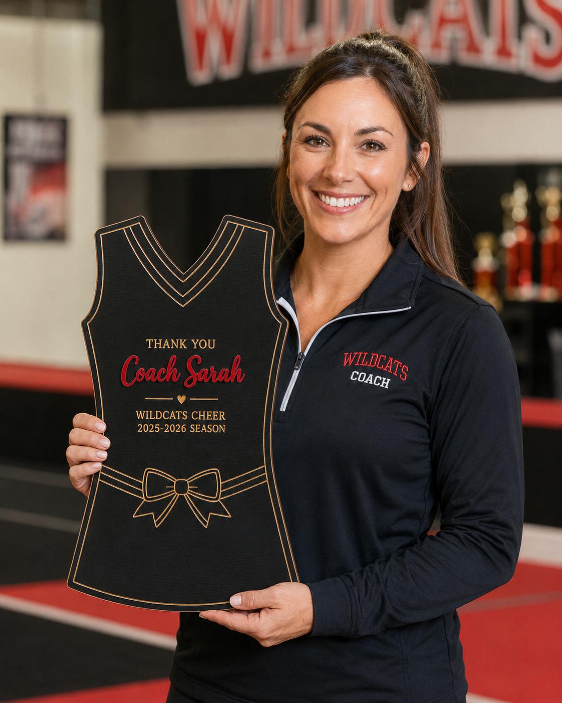 Personalized Cheer Coach Gift | Team Signature Sign