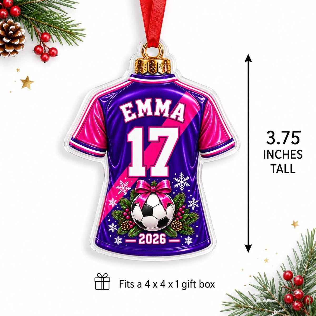 Personalized Soccer Ornament