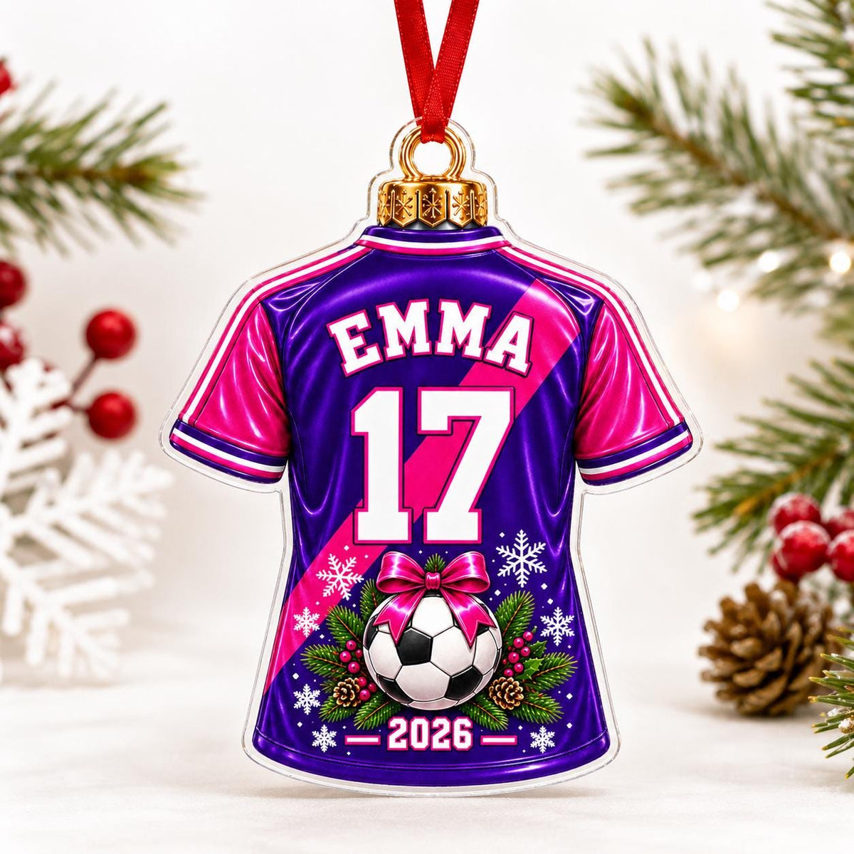 Personalized Soccer Ornament