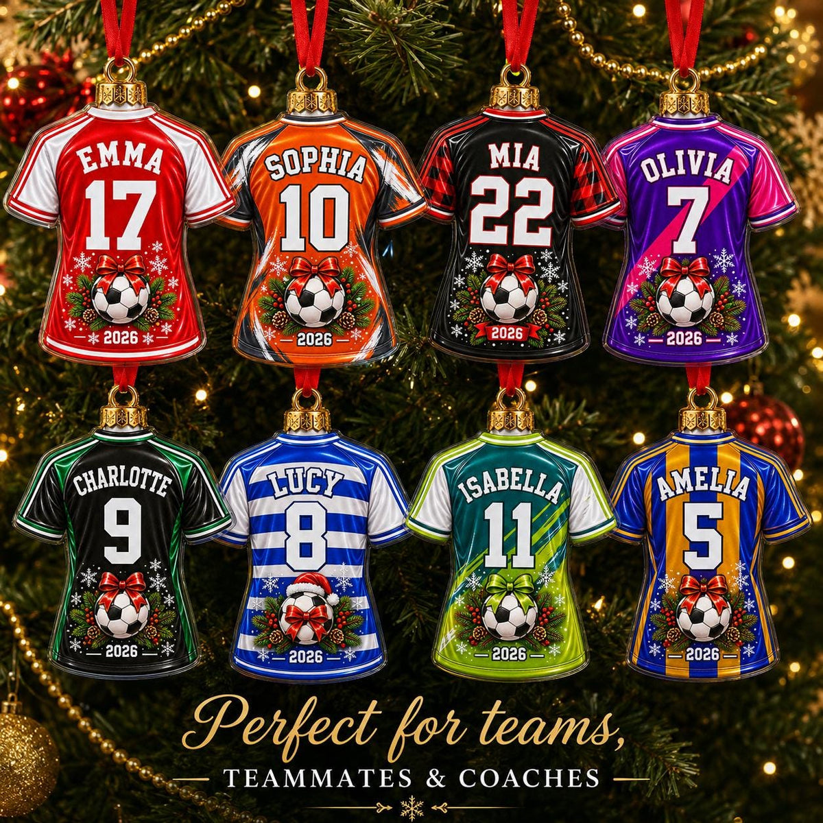 Personalized Soccer Ornament