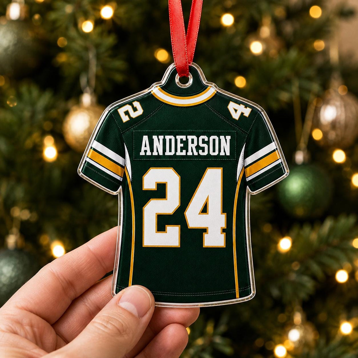 Personalized Football Jersey Ornament