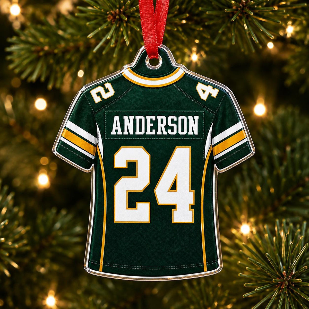 Personalized Football Jersey Ornament