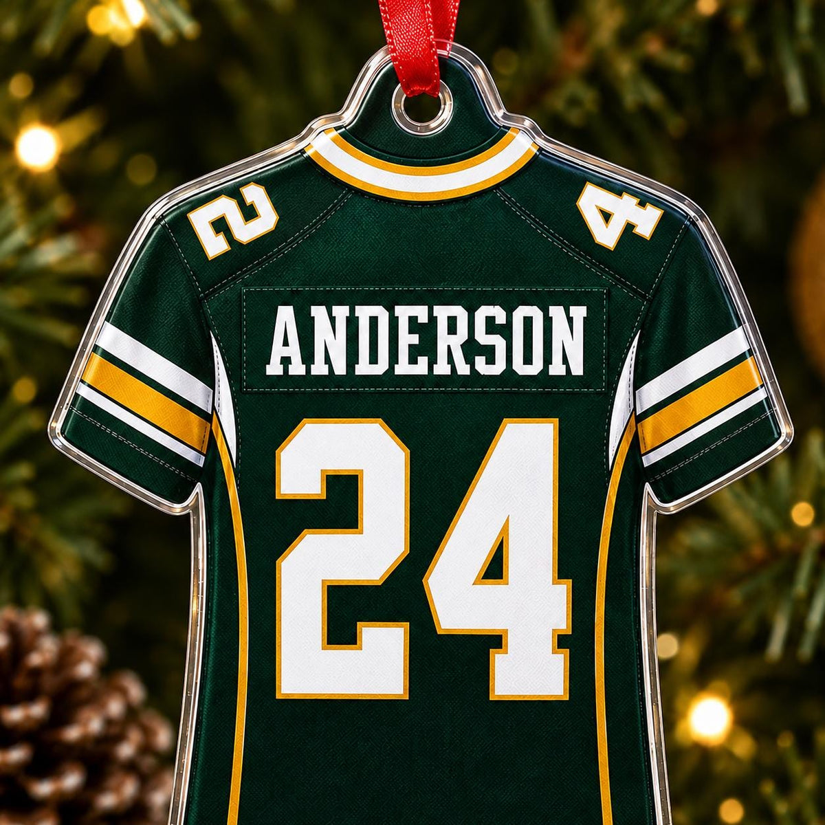 Personalized Football Jersey Ornament
