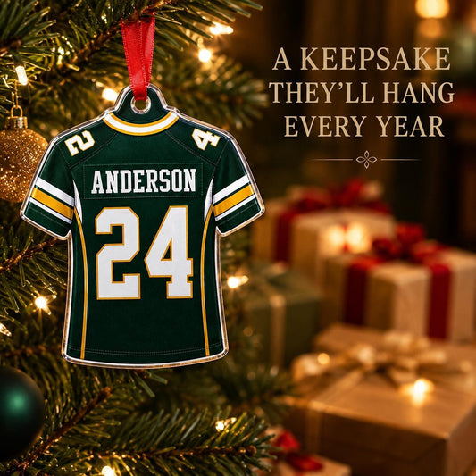 Personalized Football Jersey Ornament