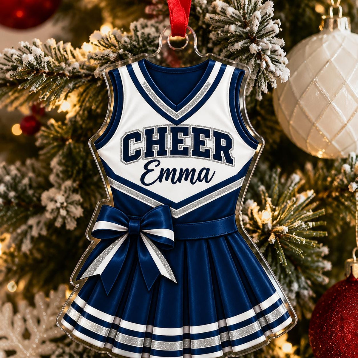 Personalized Cheer Ornament