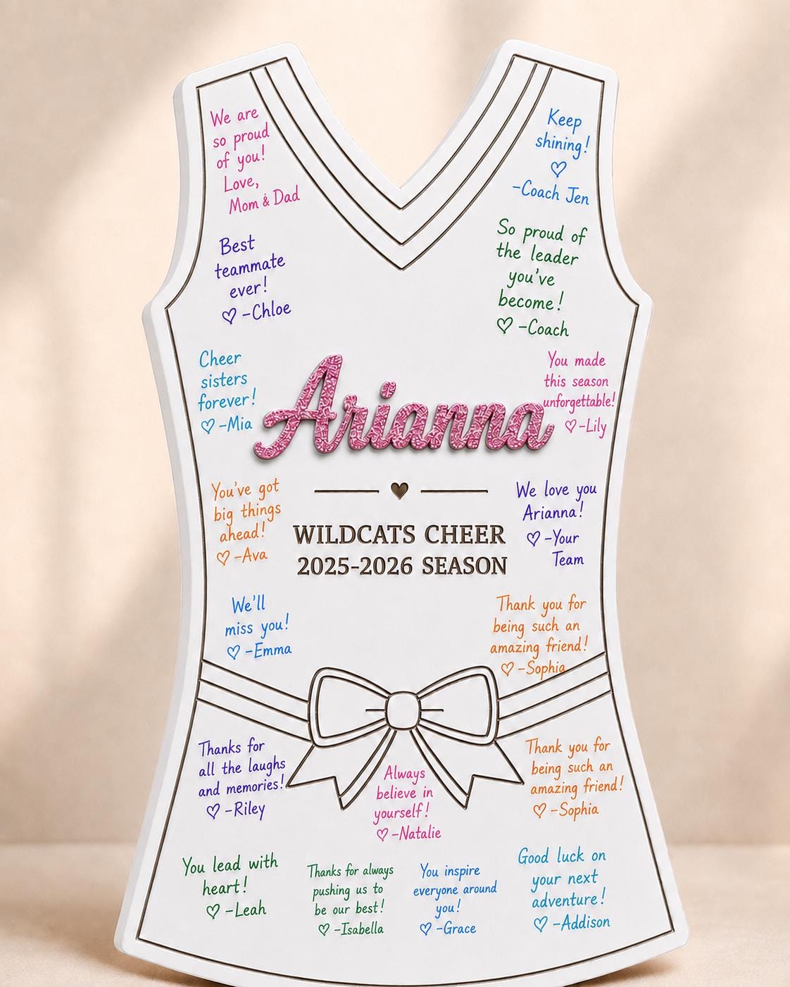 Personalized Cheer Senior Night Sign | Signing Board