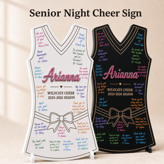 Personalized Cheer Senior Night Sign | Signing Board