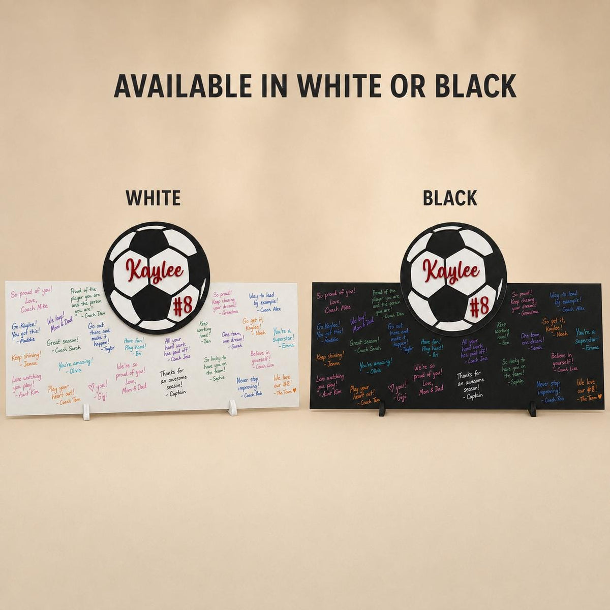 Personalized Soccer Senior Night Sign | Team Signature Board