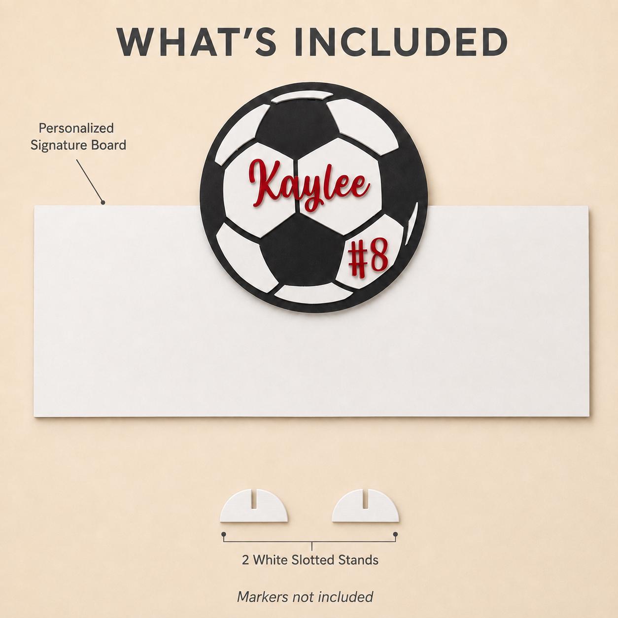 Personalized Soccer Senior Night Sign | Team Signature Board
