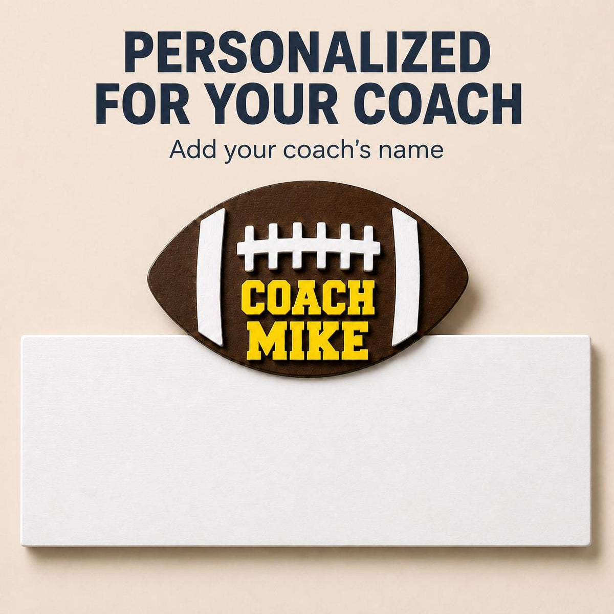 Personalized Football Coach Gift | Team Signing Board