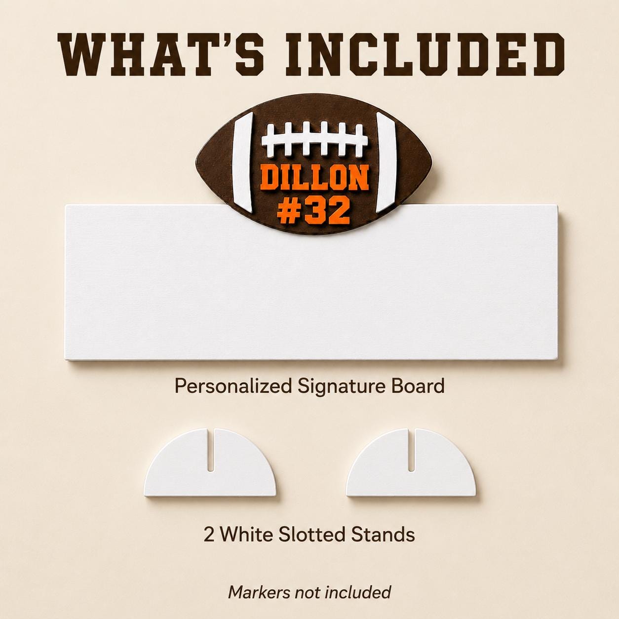 Personalized Football Senior Night Sign | Team Signing Board