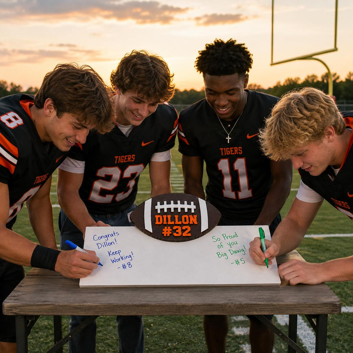 Personalized Football Senior Night Sign | Team Signing Board