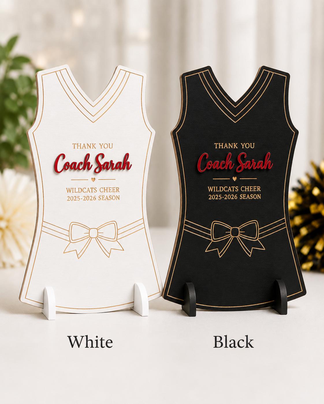 Personalized Cheer Coach Gift | Team Signature Sign